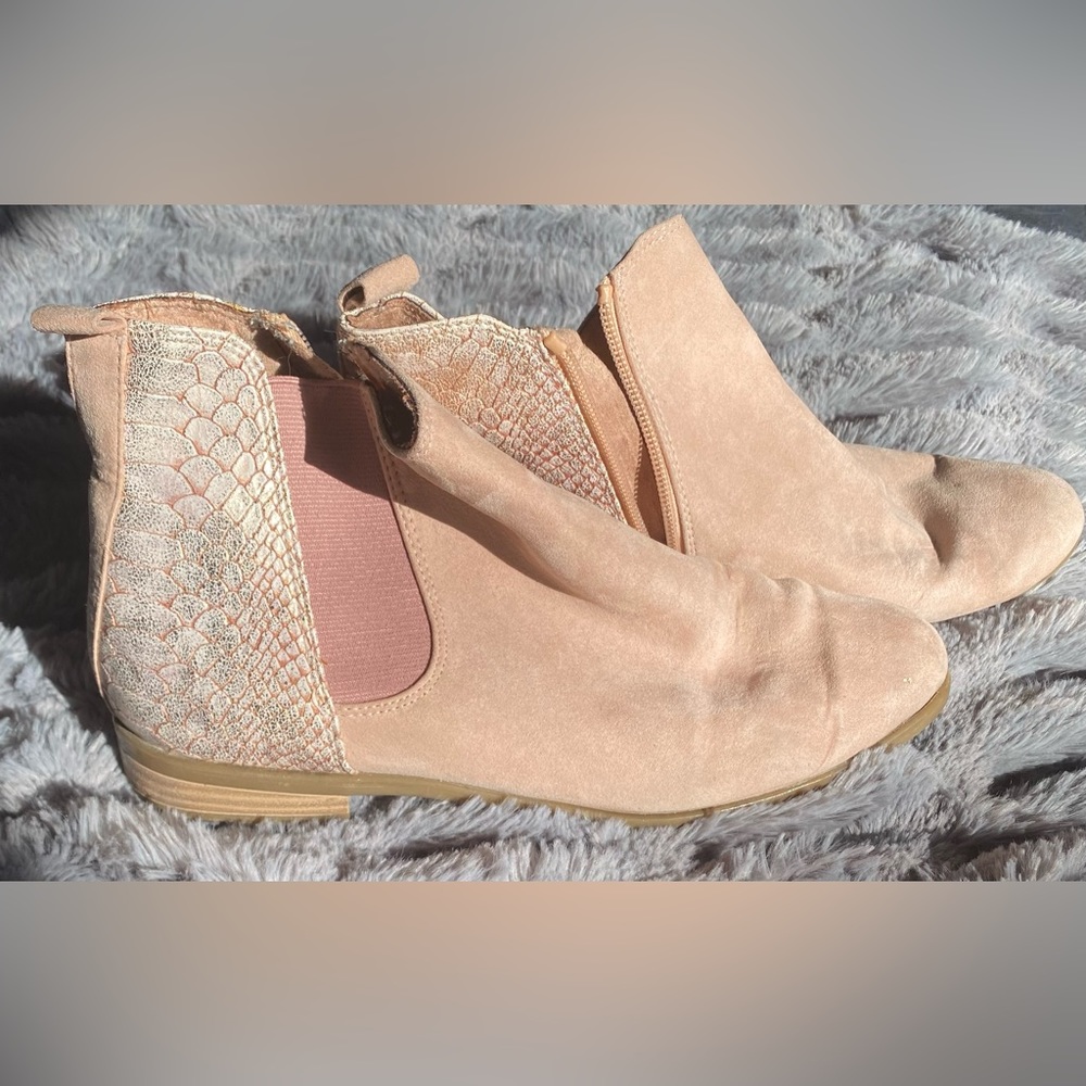 Tamaris pink mermaidcore and metallic aesthetic boots, Size 40 EU / 9 US